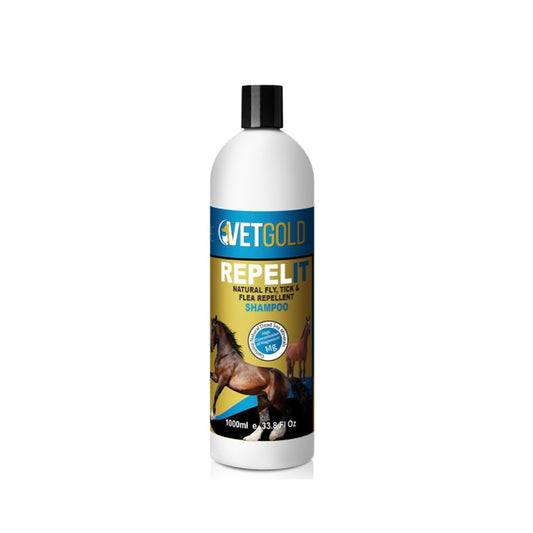 VETGOLD REPELIT - Natural fly, flea and tick repellent shampoo